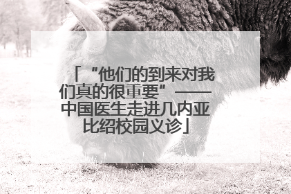 “他们的到来对我们真的很重要”——中国医生走进几内亚比绍校园义诊