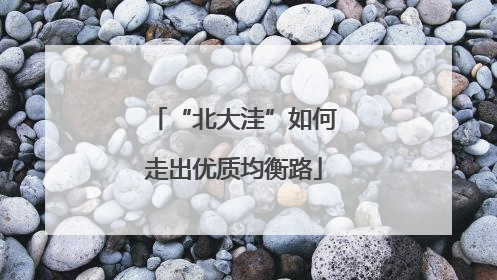 “北大洼”如何走出优质均衡路