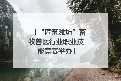 “匠筑潍坊”畜牧兽医行业职业技能竞赛举办
