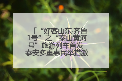 “好客山东·齐鲁1号”之“泰山黄河号”旅游列车首发 泰安多重惠民举措激活文旅消费新动能