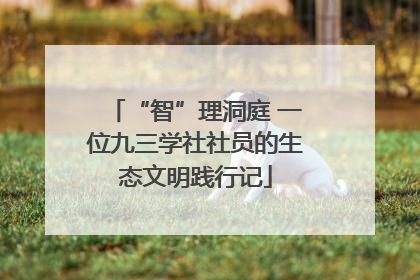“智”理洞庭 一位九三学社社员的生态文明践行记