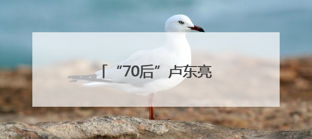 “70后”卢东亮当选山西省省长