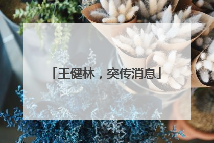 王健林，突传消息