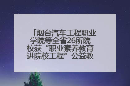烟台汽车工程职业学院等全省26所院校获“职业素养教育进院校工程”公益教学点集中授牌