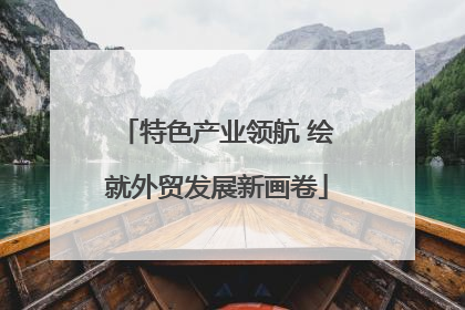 特色产业领航 绘就外贸发展新画卷