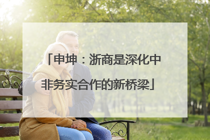 申坤：浙商是深化中非务实合作的新桥梁