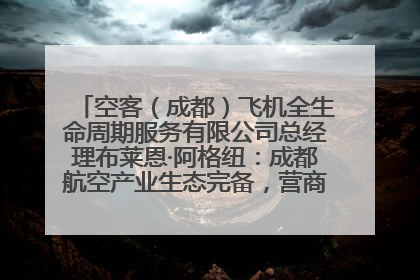 空客（成都）飞机全生命周期服务有限公司总经理布莱恩·阿格纽：成都航空产业生态完备，营商环境优势显著