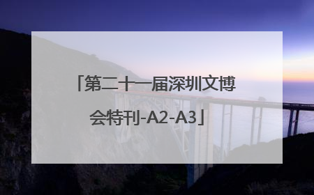 第二十一届深圳文博会特刊-A2-A3
