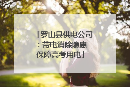 罗山县供电公司：带电消除隐患 保障高考用电