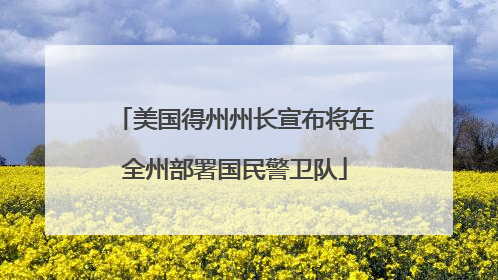 美国得州州长宣布将在全州部署国民警卫队