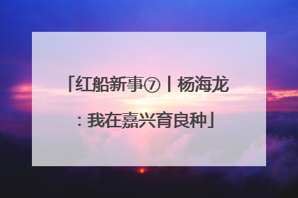 红船新事⑦丨杨海龙：我在嘉兴育良种