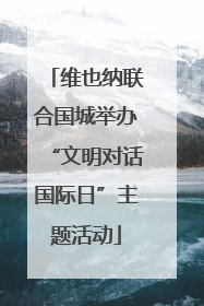 维也纳联合国城举办“文明对话国际日”主题活动