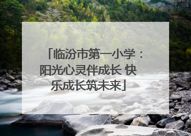 临汾市第一小学：阳光心灵伴成长 快乐成长筑未来
