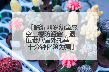 临沂四岁幼童悬空三楼防盗窗，退伍老兵窗外托举二十分钟化险为夷