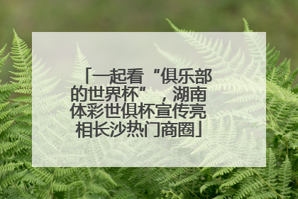 一起看“俱乐部的世界杯”，湖南体彩世俱杯宣传亮相长沙热门商圈
