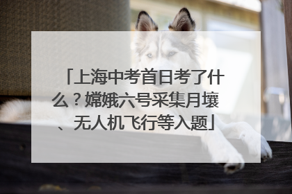 上海中考首日考了什么？嫦娥六号采集月壤、无人机飞行等入题