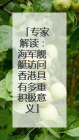 专家解读：海军舰艇访问香港具有多重积极意义