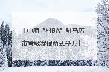 中原“村BA”驻马店市晋级赛揭幕式举办