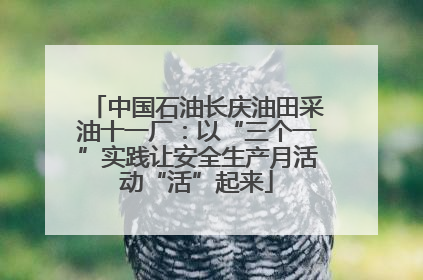 中国石油长庆油田采油十一厂：以“三个一”实践让安全生产月活动“活”起来