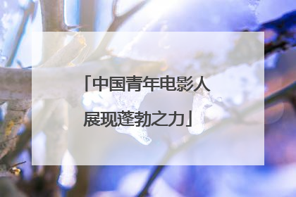 中国青年电影人展现蓬勃之力