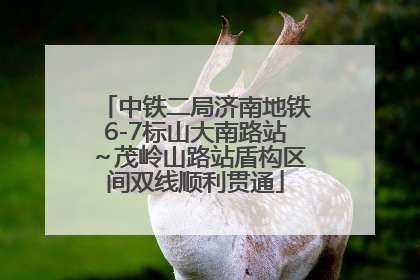 中铁二局济南地铁6-7标山大南路站～茂岭山路站盾构区间双线顺利贯通
