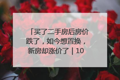 买了二手房后房价跌了，如今想置换，新房却涨价了｜100个买房故事