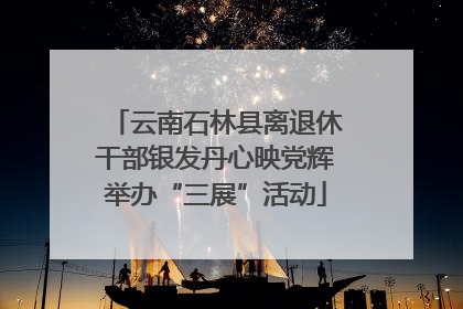云南石林县离退休干部银发丹心映党辉举办“三展”活动