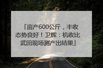 亩产600公斤，丰收态势良好！卫辉：机收比武田现场测产出结果