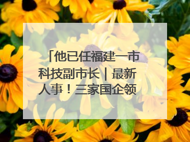 他已任福建一市科技副市长｜最新人事！三家国企领导层调整，任免多位政法系统干部