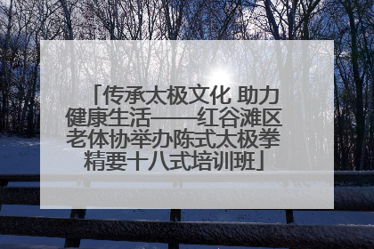 传承太极文化 助力健康生活——红谷滩区老体协举办陈式太极拳精要十八式培训班