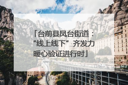 台前县凤台街道：“线上线下”齐发力 暖心验证进行时