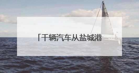 千辆汽车从盐城港滨海港区“出海”