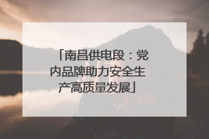 南昌供电段：党内品牌助力安全生产高质量发展