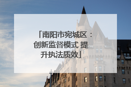 南阳市宛城区：创新监督模式 提升执法质效