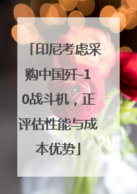 印尼考虑采购中国歼-10战斗机，正评估性能与成本优势