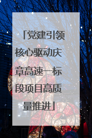 党建引领核心驱动庆章高速一标段项目高质量推进