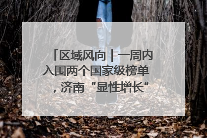 区域风向｜一周内入围两个国家级榜单，济南“显性增长”刷新城市影响力