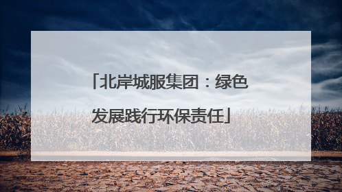 北岸城服集团：绿色发展践行环保责任