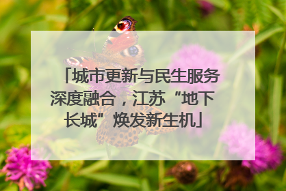 城市更新与民生服务深度融合，江苏“地下长城”焕发新生机