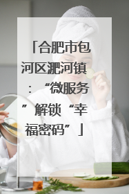 合肥市包河区淝河镇：“微服务”解锁“幸福密码”