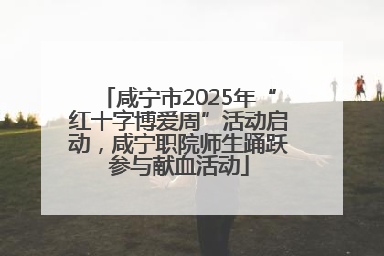 咸宁市2025年“红十字博爱周”活动启动，咸宁职院师生踊跃参与献血活动