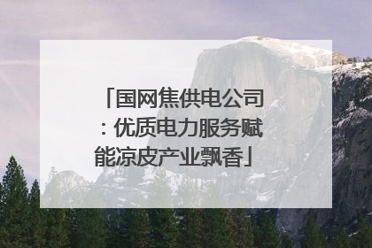 国网焦供电公司：优质电力服务赋能凉皮产业飘香