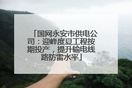 国网永安市供电公司：迎峰度夏工程按期投产，提升输电线路防雷水平