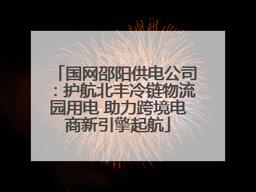 国网邵阳供电公司：护航北丰冷链物流园用电 助力跨境电商新引擎起航