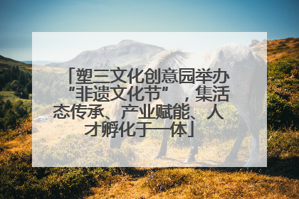 塑三文化创意园举办“非遗文化节”，集活态传承、产业赋能、人才孵化于一体