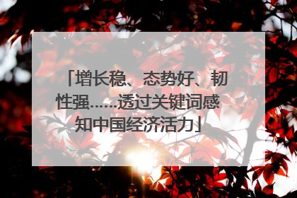 增长稳、态势好、韧性强……透过关键词感知中国经济活力