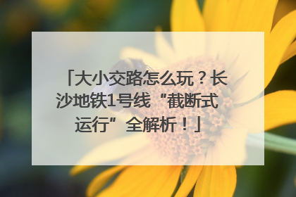大小交路怎么玩？长沙地铁1号线“截断式运行”全解析！