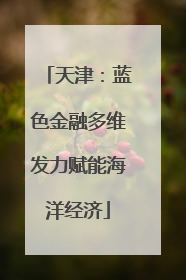 天津：蓝色金融多维发力赋能海洋经济