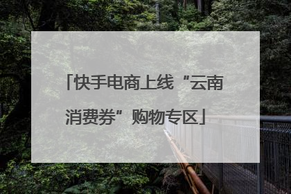 快手电商上线“云南消费券”购物专区