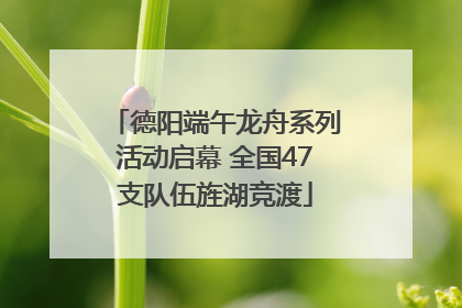 德阳端午龙舟系列活动启幕 全国47支队伍旌湖竞渡